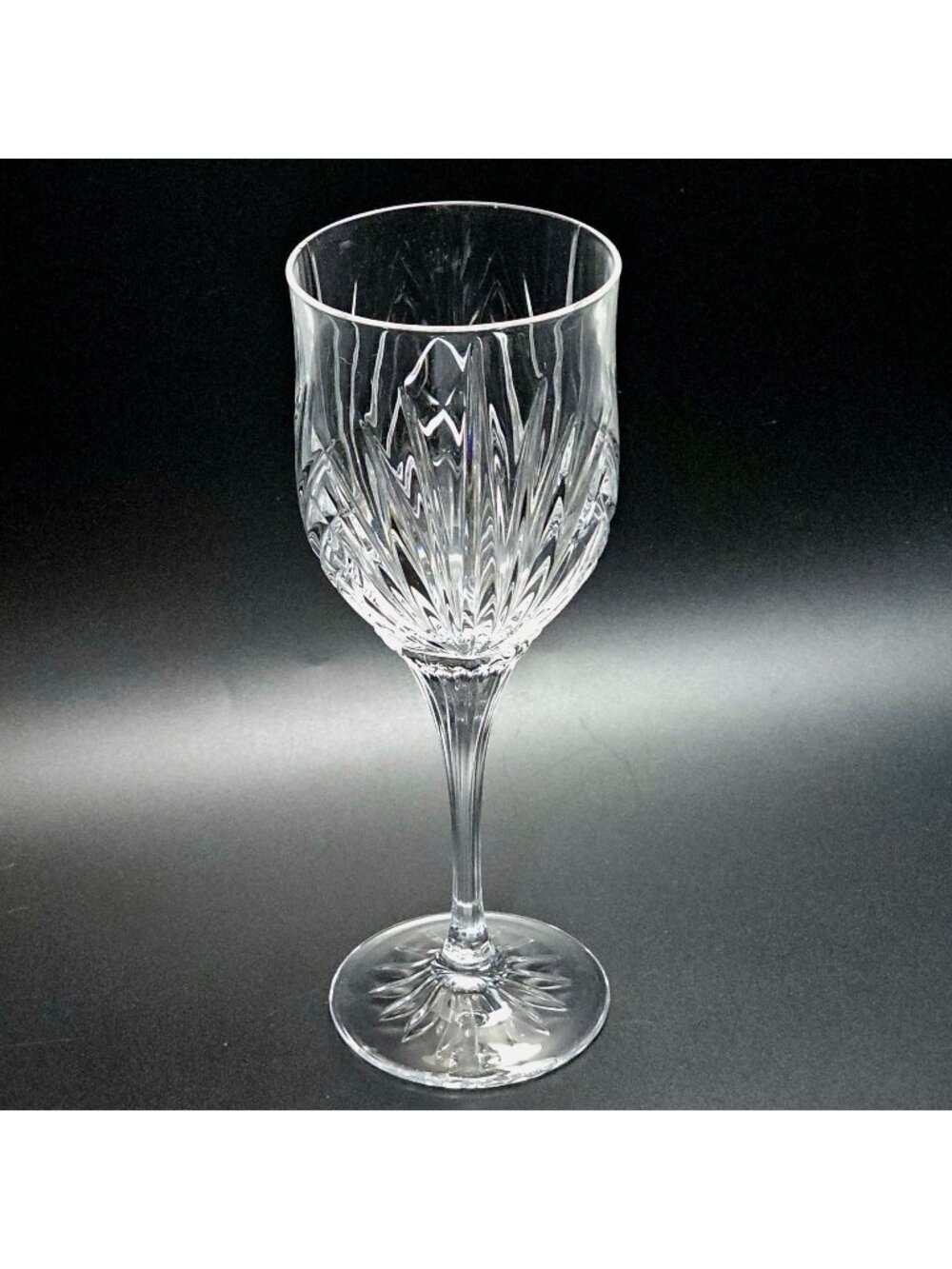 Cristal d'Arques Madrigal Water Glass 8.5" vintage elegant crystal cut glass